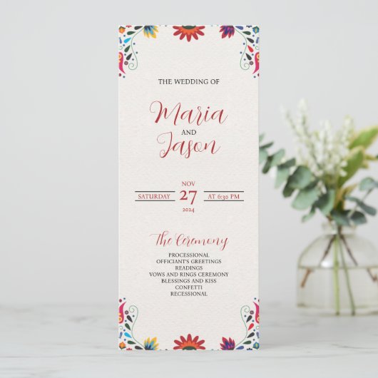 メキシコフォークアーカラフルトフローラ結婚フィエスタ プログラム (スタンド正面)