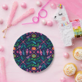 メキシコフォークアートブライトカラー ペーパープレート (パーティー)