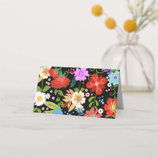 メキシコフォークア結婚ート プレイスカード (裏面)