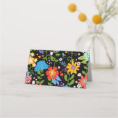 メキシコフォークア結婚ート プレイスカード (正面)