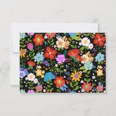 メキシコフォークア結婚ート 出欠カード (裏面)