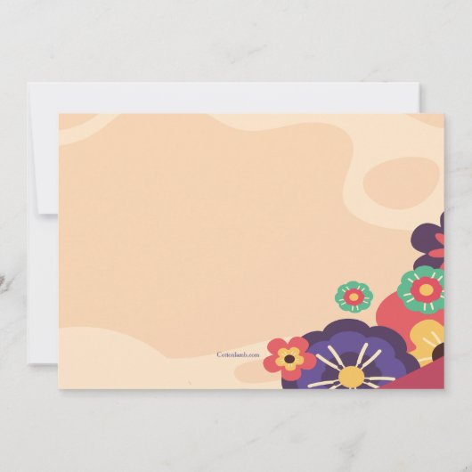 メキシコフォークダンサーフィエスタ招待状 招待状 (裏面)