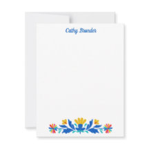 メキシコフォークパターンフローラパーソナライズされた名