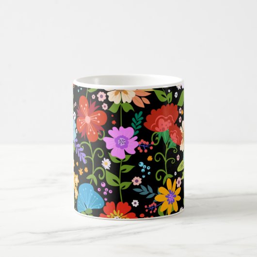 メキシコフォーク芸術 コーヒーマグカップ (中央)