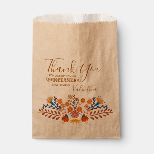 メキシコフローラウエスタンアースントーンボホキンセアニェラ フェイバーバッグ (正面)