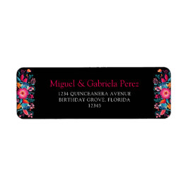 メキシコフローラキンセアニェラ差出人住所 ラベル