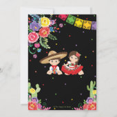 メキシコフローラセノリタセノールツインズベビーシャワー 招待状 (裏面)