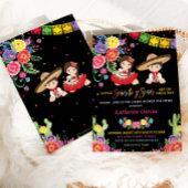 メキシコフローラセノリタセノールツインズベビーシャワー 招待状