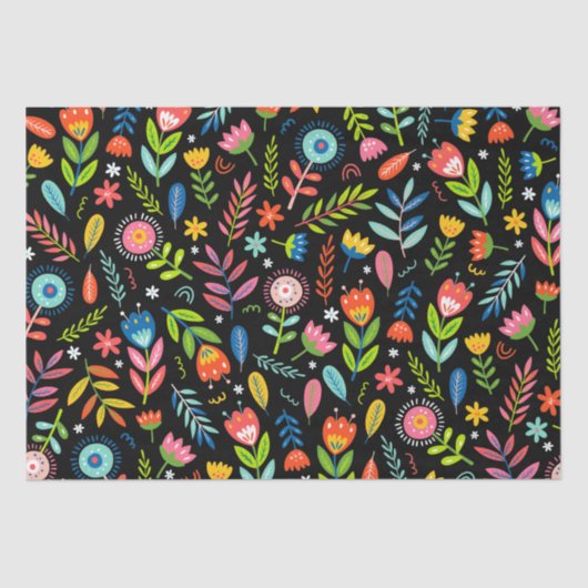 メキシコフローラティッシュペーパー 薄葉紙 (正面)