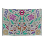 メキシコフローラデザイン 枕カバー (裏面-右)