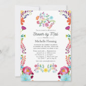 メキシコフローラフィエスタブライダルシャワーバイメール 招待状 (正面)