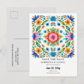 メキシコフローラフィエスタ日付の保存 案内ポストカード (正面/裏面)