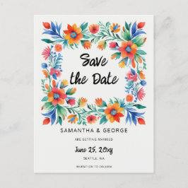 メキシコフローラフィエスタ日付の保存 案内ポストカード