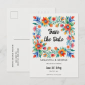 メキシコフローラフィエスタ日付の保存 案内ポストカード (正面/裏面)