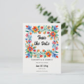 メキシコフローラフィエスタ日付の保存 案内ポストカード (スタンド正面)