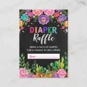 メキシコフローラフェスタオムツラッフルベビーシャワー エンクロージャーカード (正面)
