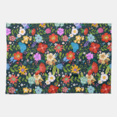メキシコフローラフォーク芸術 キッチンタオル (横)
