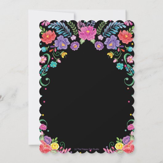 メキシコフローラフラワーズフェスタ誕生日パーティー 招待状 (裏面)