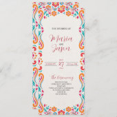 メキシコフローラ伝統的フォークアートフェスタ結婚ズ プログラム (正面/裏面)