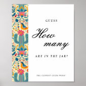 メキシコフローラ何人のキスブライダルシャワー標識 ポスター (正面)