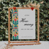 メキシコフローラ何人のキスブライダルシャワー標識 ポスター