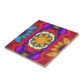 メキシコフローラ抽象芸術タイル タイル (側面)