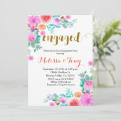 メキシコフローラ毛布婚約パーティ 招待状 (スタンド正面)