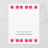 メキシコフローラ結婚のエンクロージャカード エンクロージャーカード (裏面)