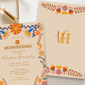 メキシコフローラ自然西部キンセアニェラ・インビタティ 招待状