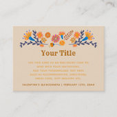 メキシコフローラ西部タイポグラフィカスタム エンクロージャーカード (正面)