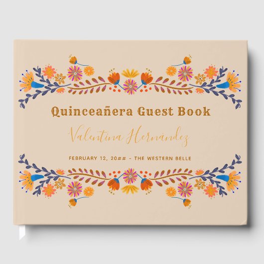 メキシコフローラ西部タイポグラフィキンセアニェラ ゲストブック (正面)