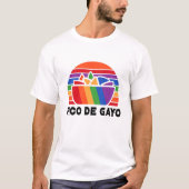 メキシコフードピコデガヨゲイレズビアンプライドLGBTQ Tシャツ (正面)