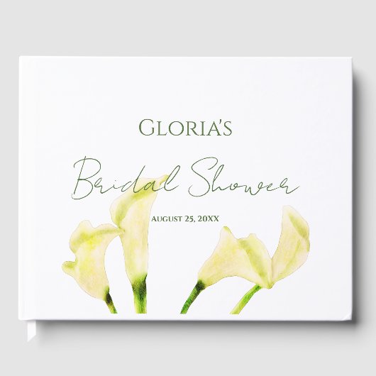 メキシコブライダルシャワーカラリリーゲストブック ゲストブック (正面)