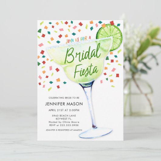 メキシコブライダルフィエスタシャワー招待状 招待状 (スタンド正面)