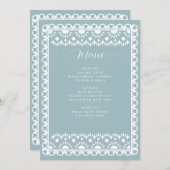 メキシコブルーパペルピカドボホブライダルシャワー メニュー (正面/裏面)