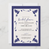 メキシコブルーフィエスタブライダルシャワー招待 招待状 (正面)