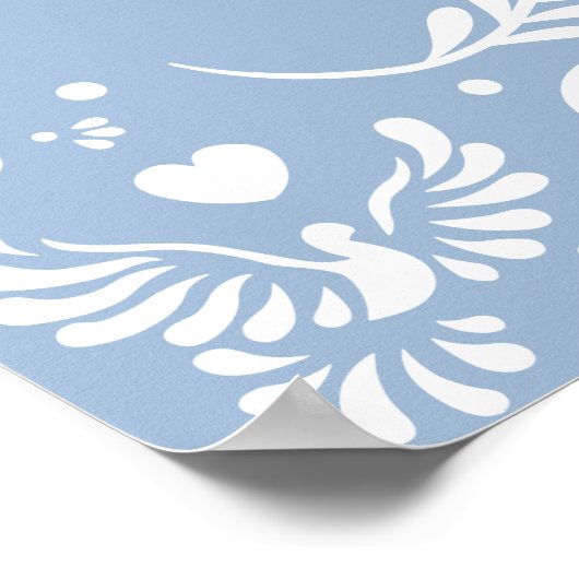 メキシコブルーベビーシャワーへようこそ ポスター (角)