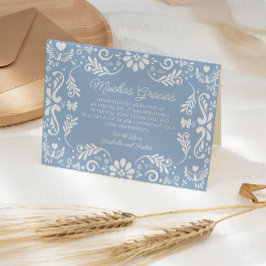 メキシコブルーボーイベビーシャワーサンキューカード サンキューカード