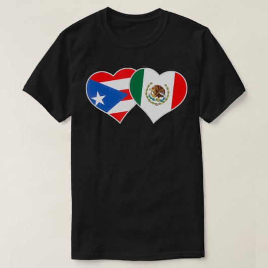 メキシコプエルトメキシコ国旗メキシコプエルト Tシャツ (デザイン正面)