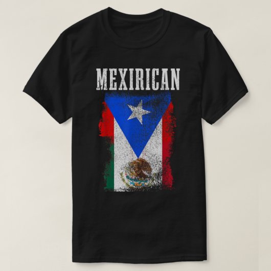 メキシコプエルトリカミックスメキシコプエルトリコプライド Tシャツ (デザイン正面)
