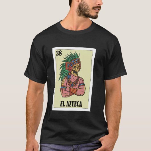 メキシコプライドアステカ戦士デザイン – エルアステカ Tシャツ (正面)