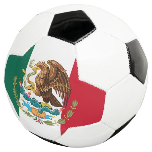 メキシコプライドフンボル：メキシコ国旗とコート・オブ・アームズ サッカーボール (3/4)