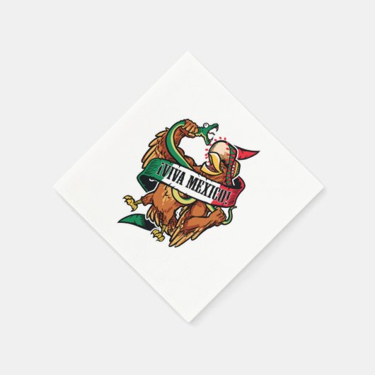 メキシコプライドメキシコ国旗 スタンダードカクテルナプキン (角)