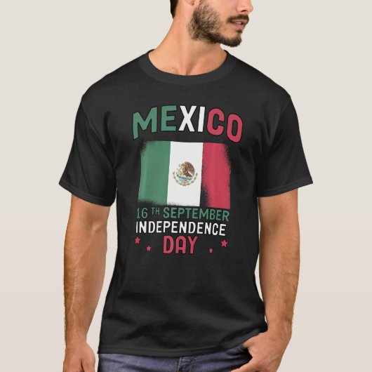 メキシコプライド独立記念日2022メキシコ国旗 Tシャツ (正面)