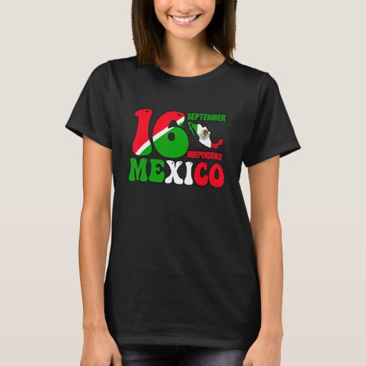 メキシコプライド独立記念日2022メキシコ国旗 Tシャツ (正面)