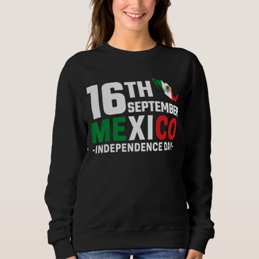 メキシコプライド独立記念日2022メキシコ国旗Ma スウェットシャツ (正面)
