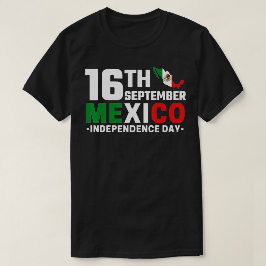 メキシコプライド独立記念日2022メキシコ国旗Ma Tシャツ (デザイン正面)