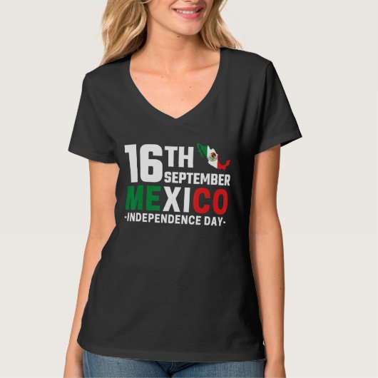 メキシコプライド独立記念日2022メキシコ国旗Ma Tシャツ (正面)