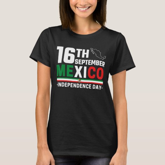 メキシコプライド独立記念日2022メキシコ国旗Ma Tシャツ (正面)