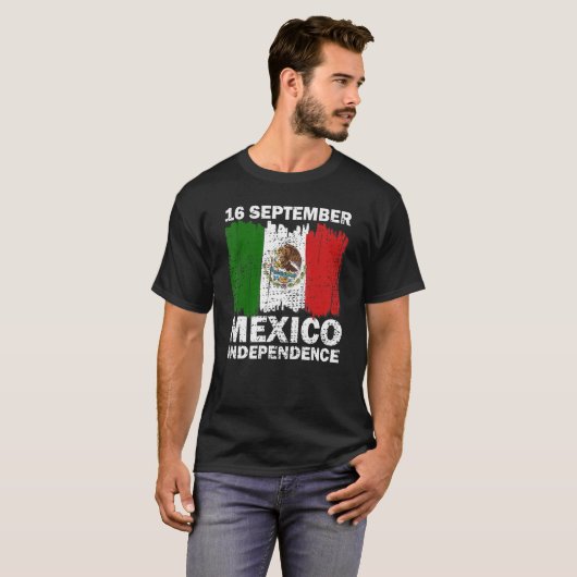 メキシコプライド独立記念日2022年メキシコ国旗20 Tシャツ (正面フル)